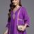 Floral Embroidered Panelled Sequinned Kurta with Trousers