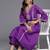 Floral Embroidered Panelled Sequinned Kurta with Trousers