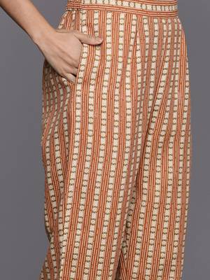 Women Floral Printed Regular Mirror Work Kurta with Trousers & With Dupatta 4