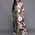 Women Floral Printed Asymmetric Hem Straight Woolen Kurta with Printed Bottom