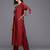 Women Floral Yoke Design Regular Sequinned Kurta with Trousers & Dupatta