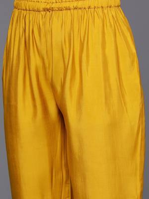 Ethnic Motifs Zari Embroidered Kurta with Trousers & Dupatta 3