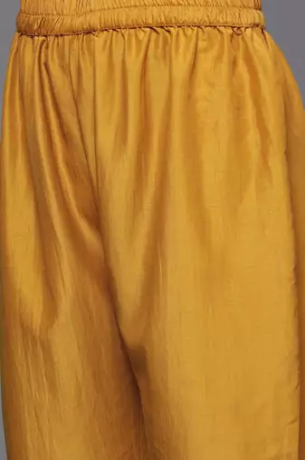 Floral Zari Embroidered Kurta with Trousers & Dupatta