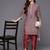 Women Printed Regular Sequinned Pure Silk Kurta with Trousers