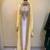 Elegant White & Gold Embroidered Traditional Kaftan Luxury Moroccan Arabian Style Stitched Dress