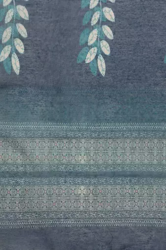 Plus Size Floral Printed Sequinned Kurta with Trousers & Dupatta