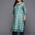 Plus Size Floral Printed Sequinned Kurta with Trousers & Dupatta