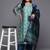 Plus Size Floral Printed Sequinned Kurta with Trousers & Dupatta