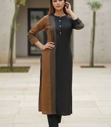 Women Colourblocked Regular Kurta with Trousers