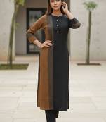 Women Colourblocked Regular Kurta with Trousers