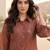 Women Printed Regular Chanderi Silk Kurta with Trousers