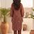 Women Printed Regular Chanderi Silk Kurta with Trousers