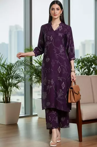 Women Ethnic Motifs Printed Regular Kurta with Trousers