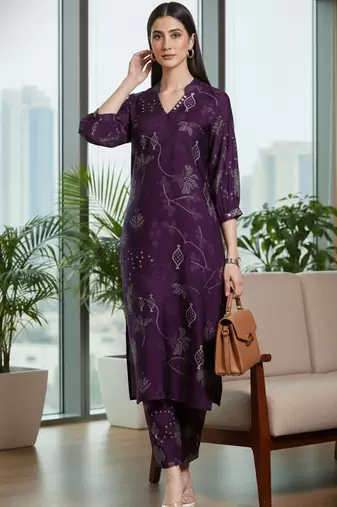 Women Ethnic Motifs Printed Regular Kurta with Trousers