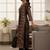 Women Ethnic Motifs Printed Regular Chanderi Silk Kurta with Trousers