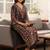 Women Ethnic Motifs Printed Regular Chanderi Silk Kurta with Trousers