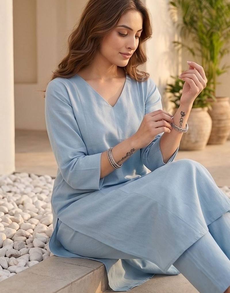 Women Regular Kurta with Trousers