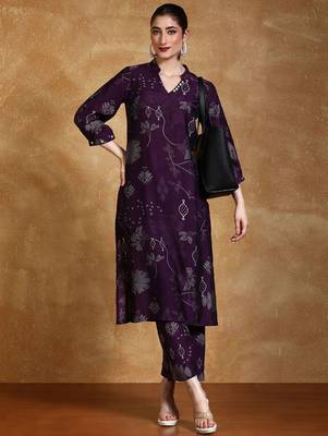 Women Bandhani Printed Kurta with Trousers 6
