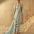 Sea Green Floral Printed Round Neck Kurta with Trousers & Dupatta