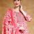 Women Floral Yoke Design Regular Kurta Sets With Dupatta