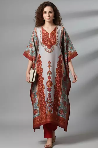 Women Floral Printed Kurta with Trousers