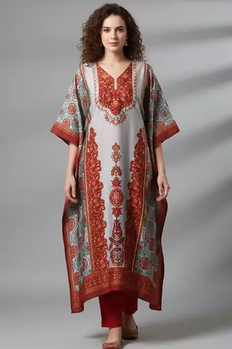 Women Floral Printed Kurta with Trousers