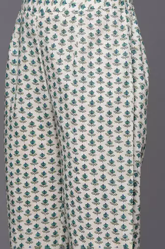 Floral Printed Regular Pure Cotton Kurta with Trousers