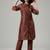 Women Bandhani Printed Regular Chanderi Silk Kurta with Trousers