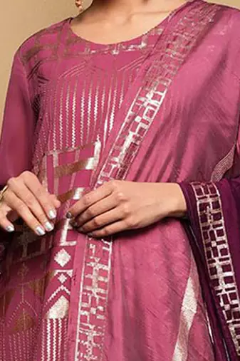 Women Embroidered Regular Sequinned Kurta with Sharara & With Dupatta