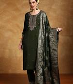 Women Floral Yoke Design Regular Kurta with Trousers & With Dupatta