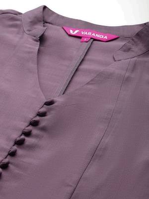 Sequinned Panelled Pure Silk Kurta with Trouser 2