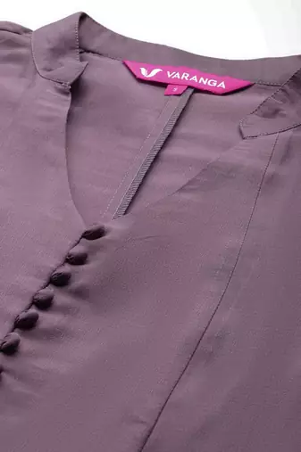Sequinned Panelled Pure Silk Kurta with Trouser