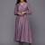 Sequinned Panelled Pure Silk Kurta with Trouser