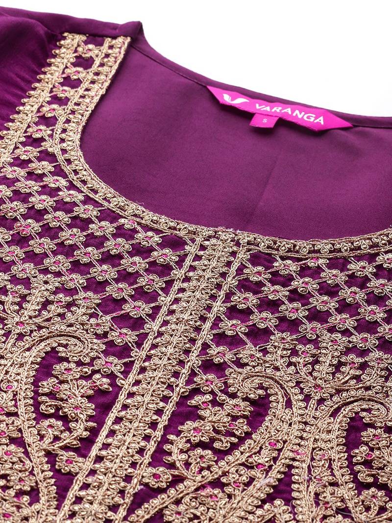 Women Ethnic Motifs Embroidered Kurta with Palazzos & With Dupatta