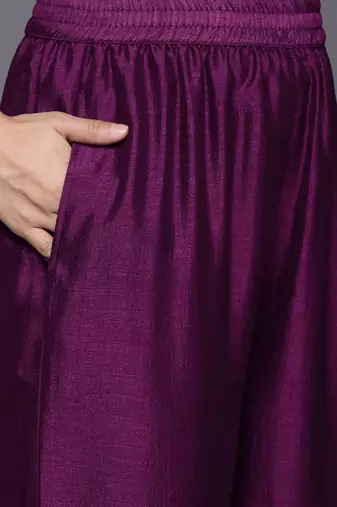 Women Ethnic Motifs Embroidered Kurta with Palazzos & With Dupatta