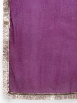 Women Ethnic Motifs Embroidered Kurta with Palazzos & With Dupatta 4