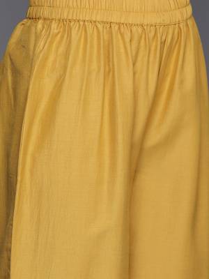 Round Neck Ethnic Motifs Embroidered Regular Kurta with Trousers & With Dupatta 3