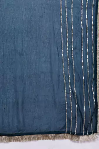 Round Neck Ethnic Motifs Embroidered Regular Kurta with Trousers & With Dupatta