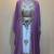 Elegant Mauve Purple Kaftan Gown with Gold Embroidery & Flowing Cape Stitched Dresses