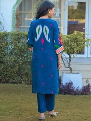Women Ethnic Motifs Printed Regular Sequinned Kurta with Trousers & With Dupatta 2