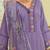 Geometric Printed Notch Neck Thread Work Pure Cotton Kurta With Trouser & Dupatta