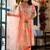 Bandhani Printed Mirror Work Anarkali Kurta With Trouser & Dupatta