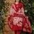Floral Printed V-Neck Pure Cotton Kurta With Trousers & Dupatta