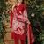 Floral Printed V-Neck Pure Cotton Kurta With Trousers & Dupatta