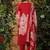 Floral Printed V-Neck Pure Cotton Kurta With Trousers & Dupatta