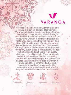Floral Printed V-Neck Pure Cotton Kurta With Trousers & Dupatta 7