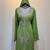 Olive Green Luxury Embroidered Hooded Kaftan Dress with Designer Belt Stitched Dresses