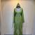 Olive Green Luxury Embroidered Hooded Kaftan Dress with Designer Belt Stitched Dresses