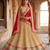 golden  embroidered Lehenga choli