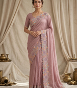party wear festival crepe saree 